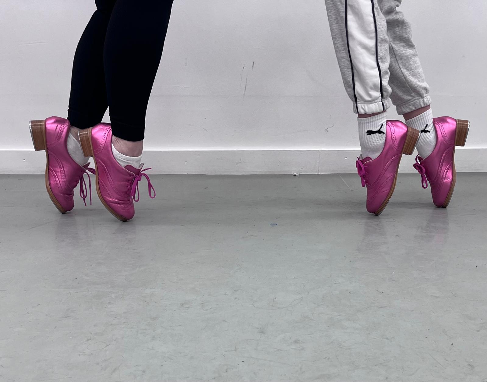 Pretty Pink Capezios in class